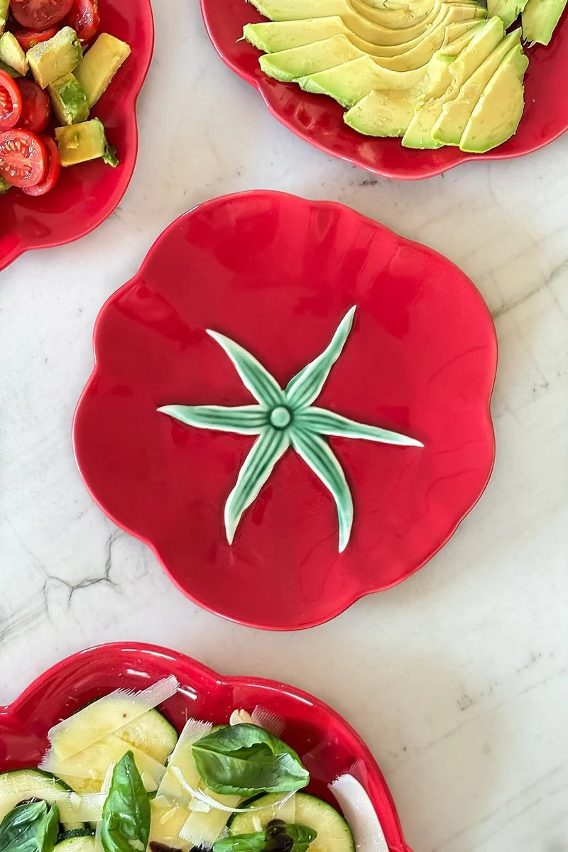 Plato De Postre Diseño Tomate