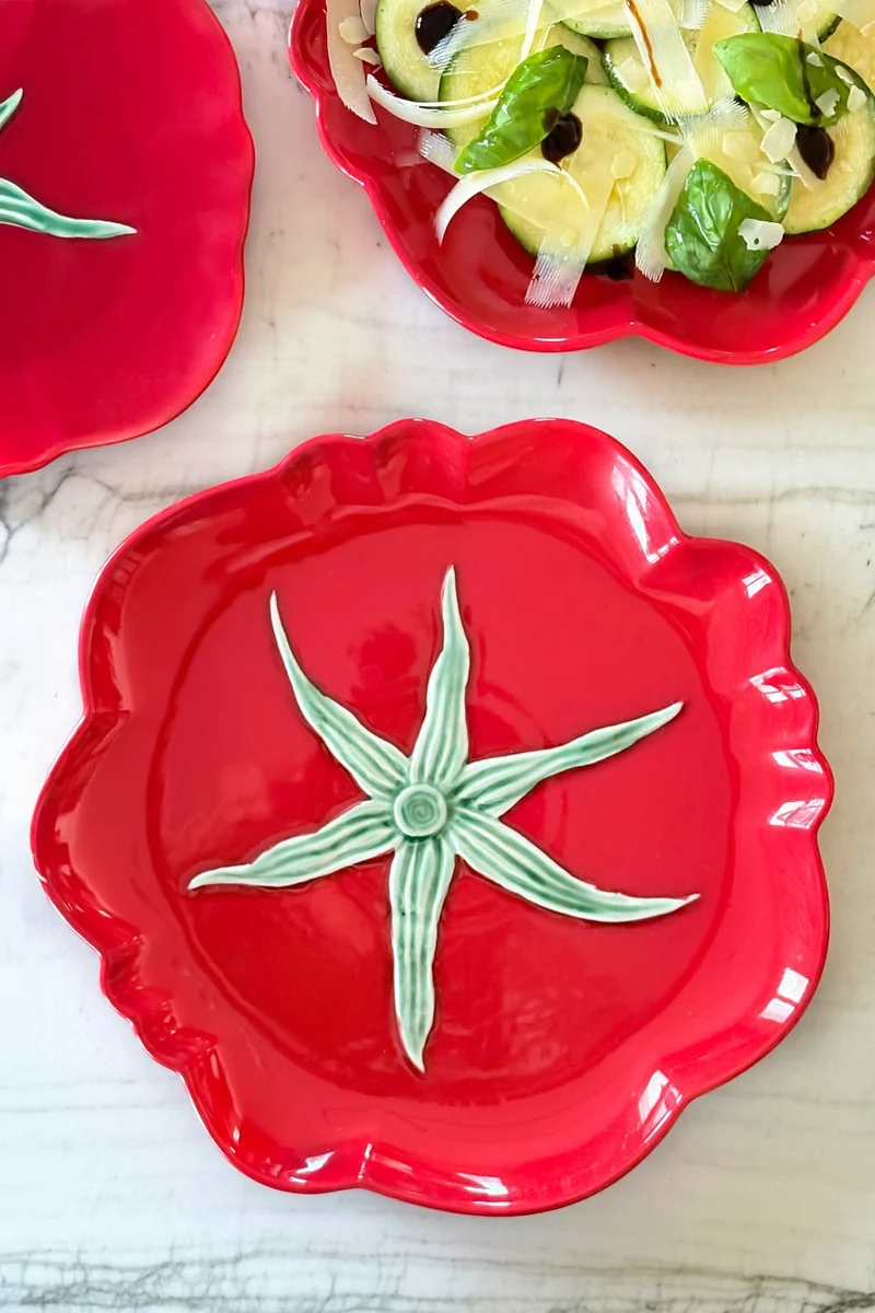 Plato Llano Diseño Tomate