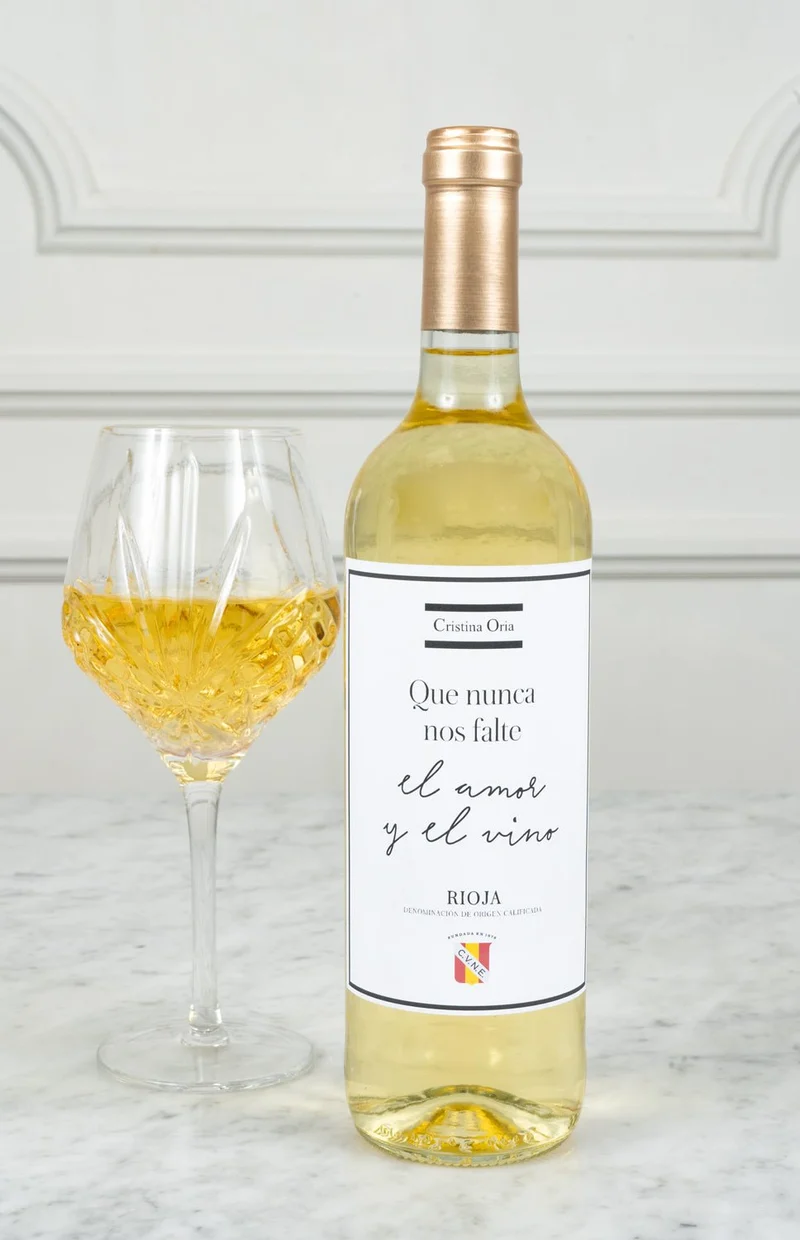 Vino Cune Rioja Blanco "Que Nunca Nos Falte El Amor Y El Vino"