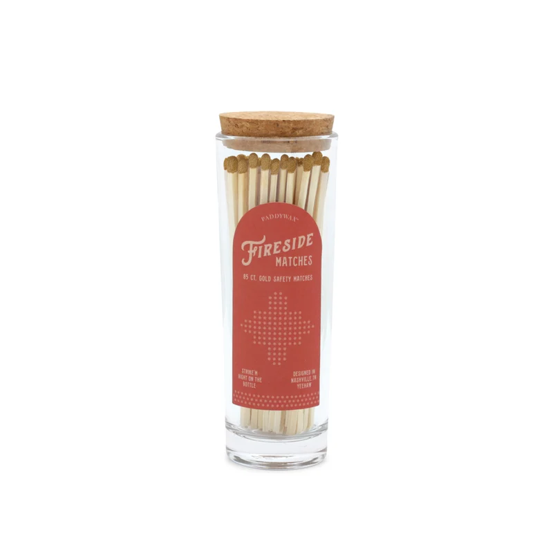 Bote de Cerillas Fireside Red/Gold Tip