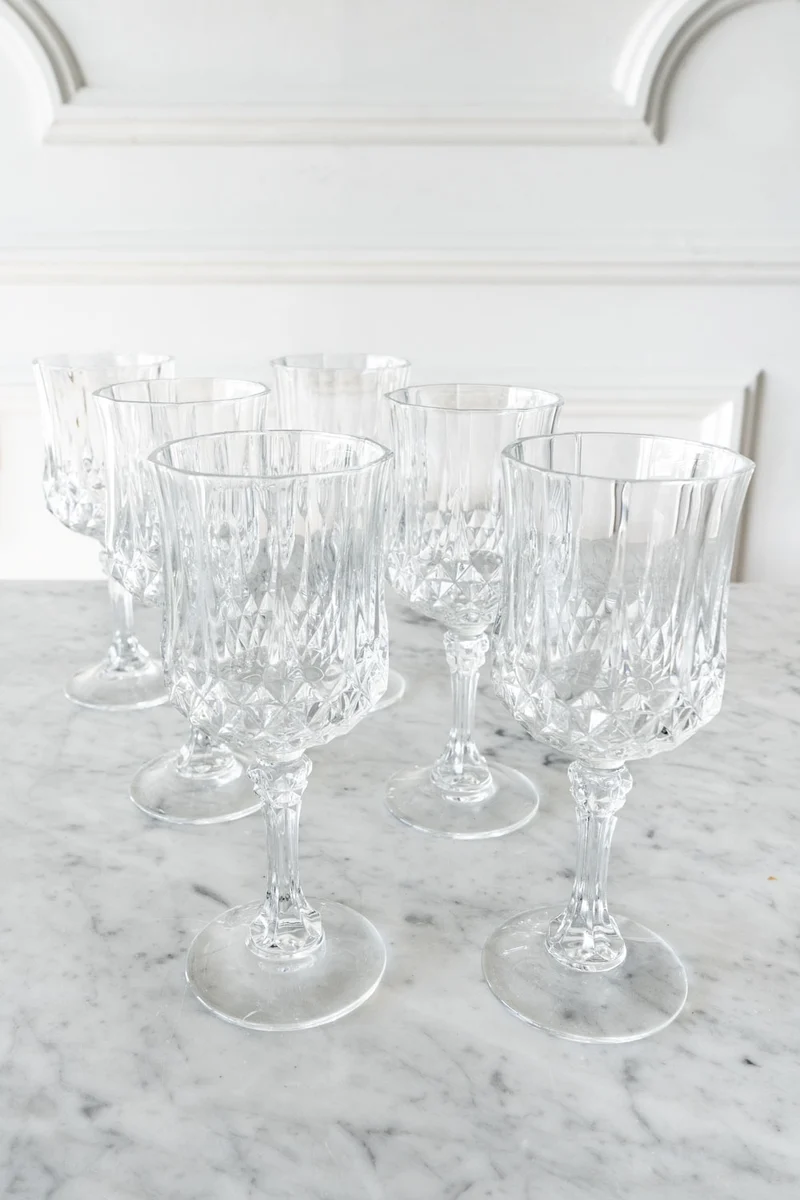 Set 6 Copas De Vino Cristal D'Arques Longchamp