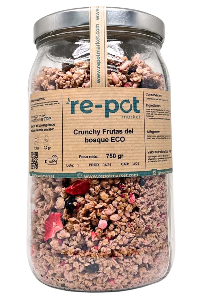 Muesli Crunch Frutas del bosque ECO 750 g