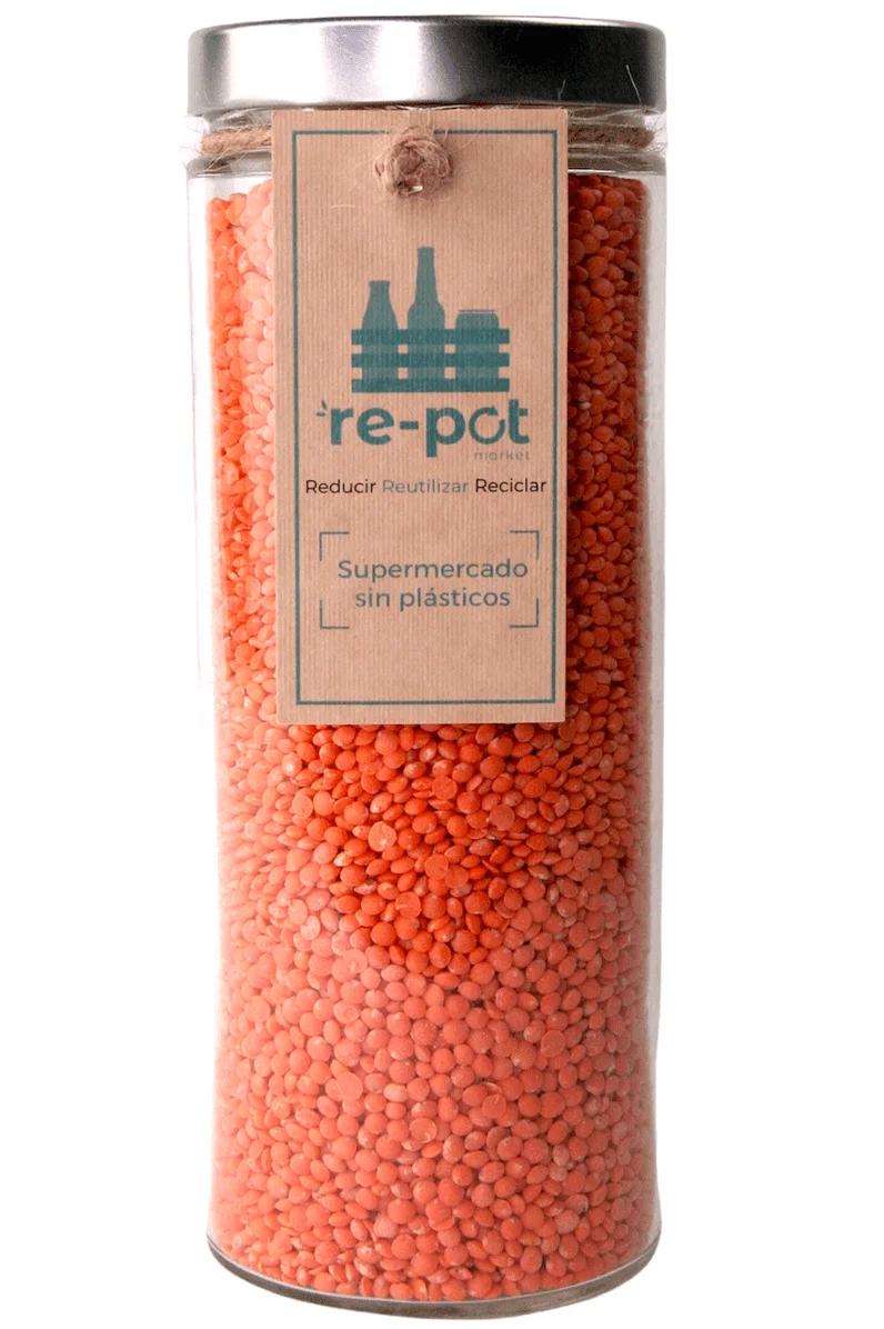 Lentejas Rojas en vidrio retornable 850 g