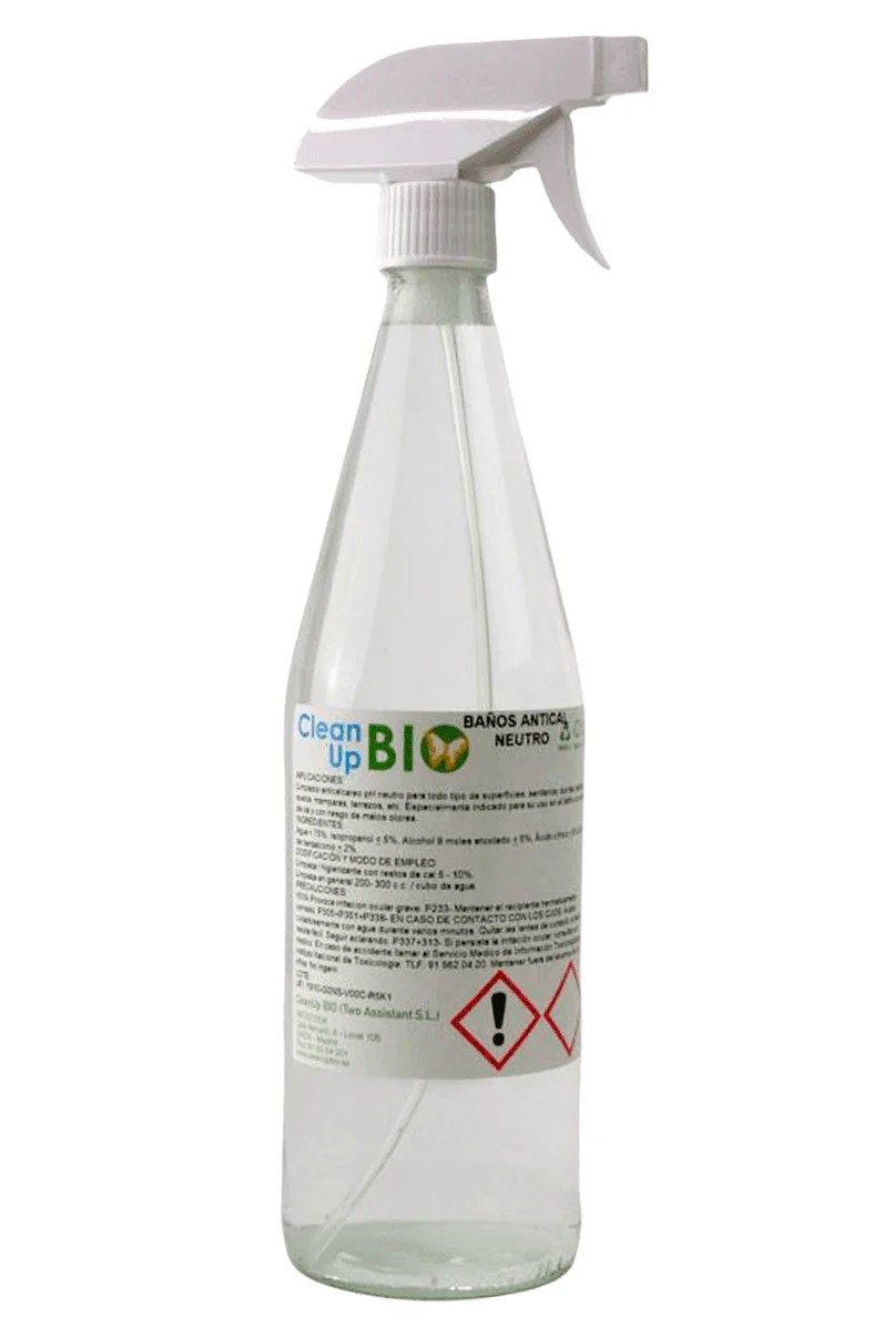 Limpiador Baños Antical Neutro 0.75 L CleanUp BIO - En vidrio retornable
