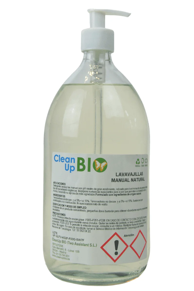 Lavavajillas Manual 1 L CleanUp BIO - En vidrio retornable