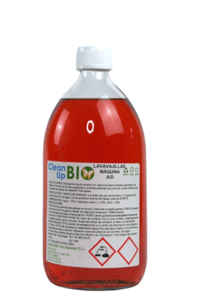 Lavavajillas a Máquina CleanUp BIO 1L (33 lavados) - En vidrio retornable