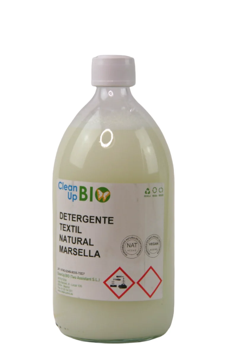 Detergente Textil Neutro Marsella CleanUp BIO 1L (28 lavados) - En vidrio retornable