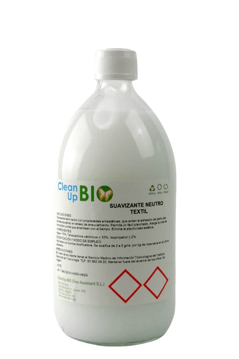 Suavizante textil Neutro Marsella CleanUp BIO 1L - En vidrio retornable