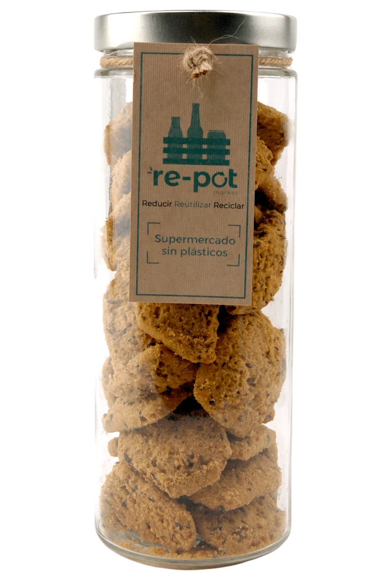 Galletas de Espelta con Cereales y Semillas en vidrio retornable 350 g