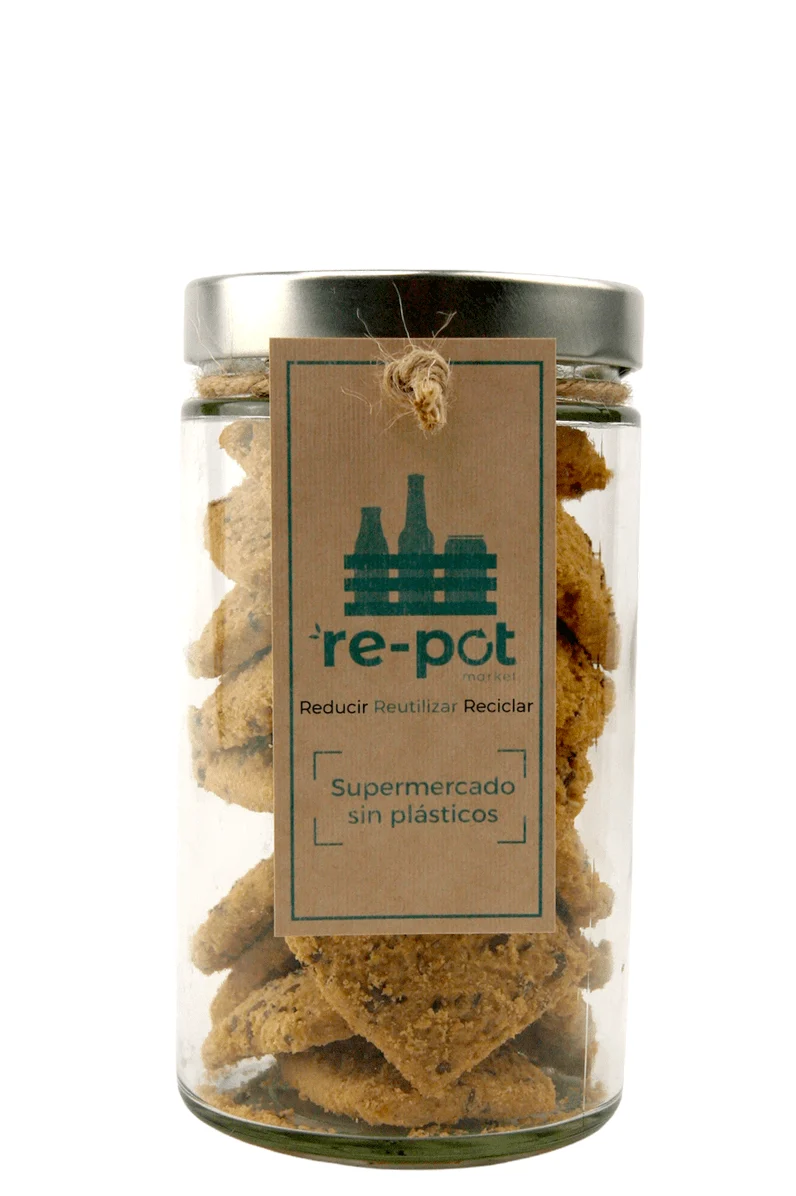 Galletas de Espelta con Cereales y Semillas en vidrio retornable 250 g