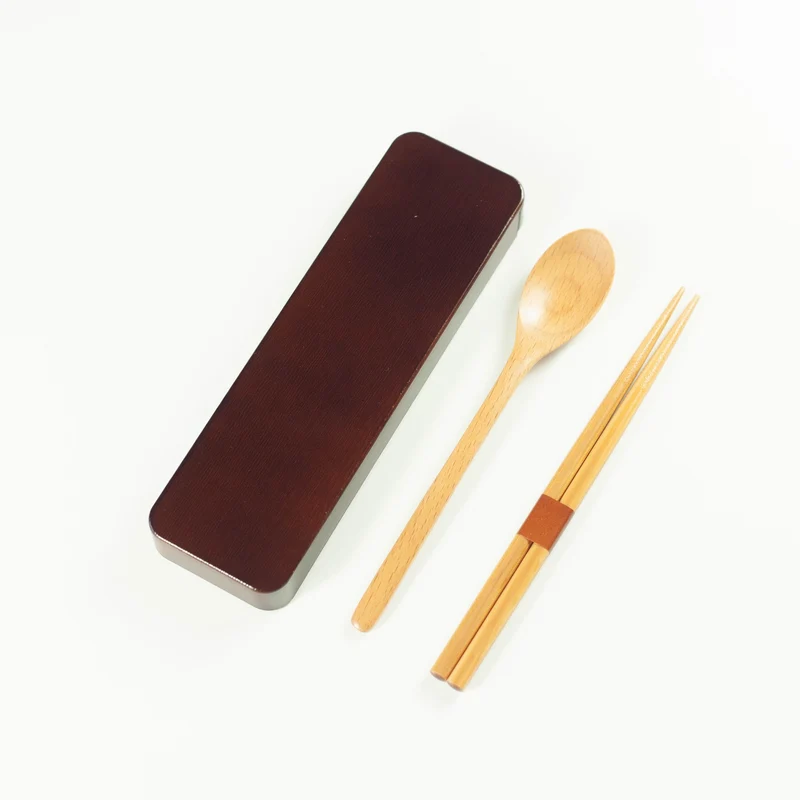 Wooden Cutlery Set | Dark Brown