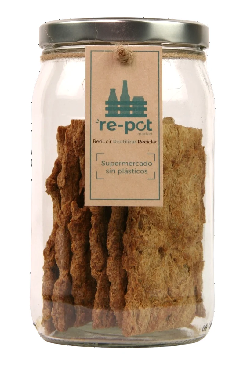 Filetes de Soja Texturizada en vidrio retornable 250 g