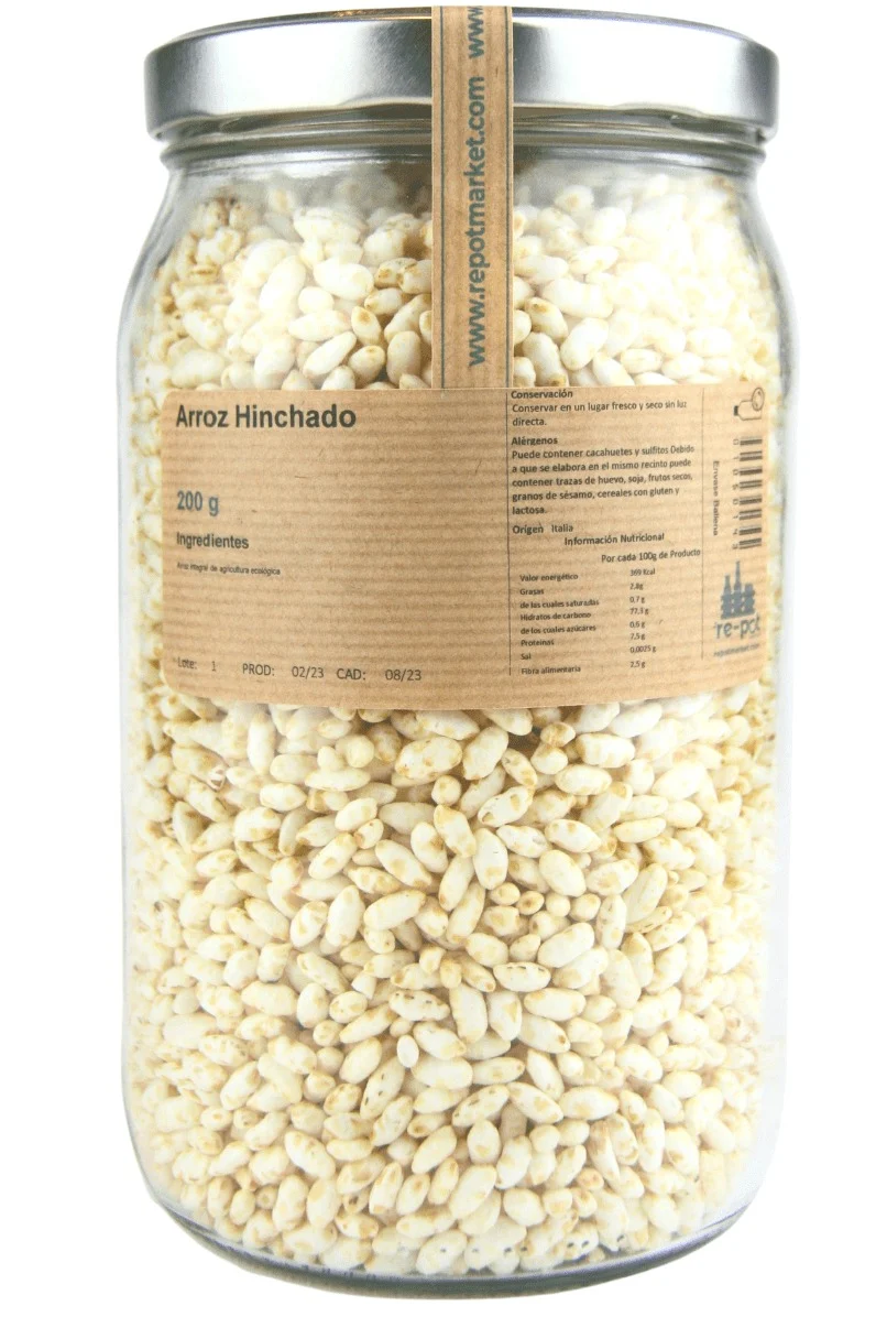Arroz Inflado ECO en vidrio retornable 200 g