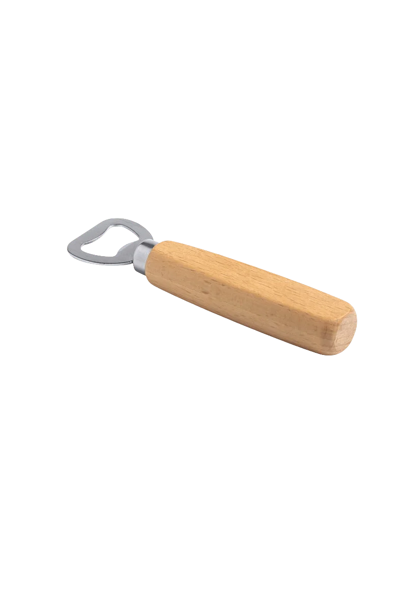 Abridor de Botellas de Madera de Haya Pulida