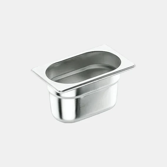 Cubeta acero inox tamaño GN 1/3. 17,6 x 32,5 cm. Varias alturas - 1 Ud.