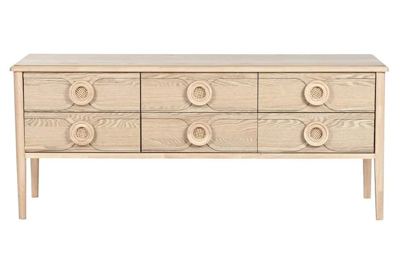 MUEBLE TV ABETO MDF 120X40X50 NATURAL