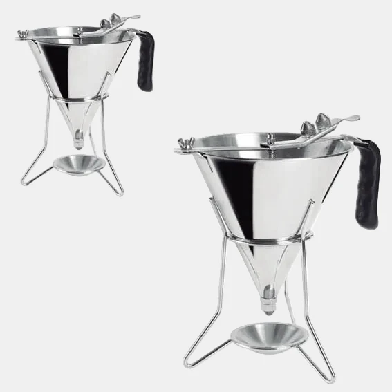 Dosificador de líquidos con soporte y platillo acero inox. ø19 x 27 cm. 2 L - 1 Ud.