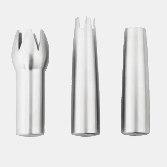 Boquillas decoradoras de acero inox para sifón. Set de 3 unidades - 1 Ud.