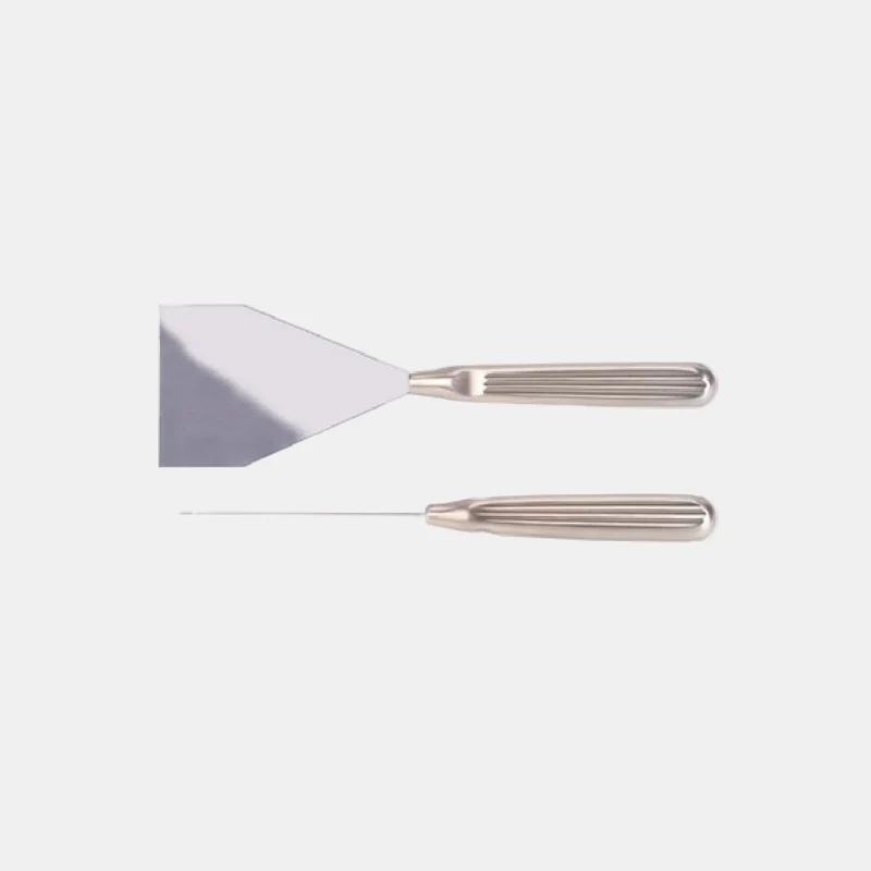 Raqueta de emplatado inox. 17 cm - 1 Ud.