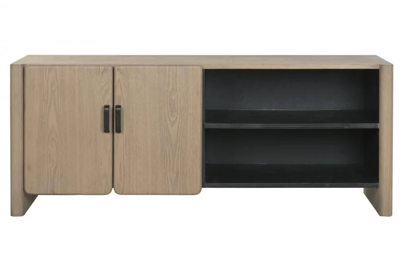 MUEBLE TV ABETO METAL 140X38X56 MARRON