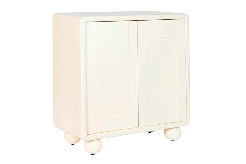 COMODA MDF 80X37X86 2 PUERTA 3D BLANCO