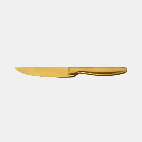 Cuchillo chuletero inox K6 Boj Satin Gold. 22,1 cm - 6 Uds.