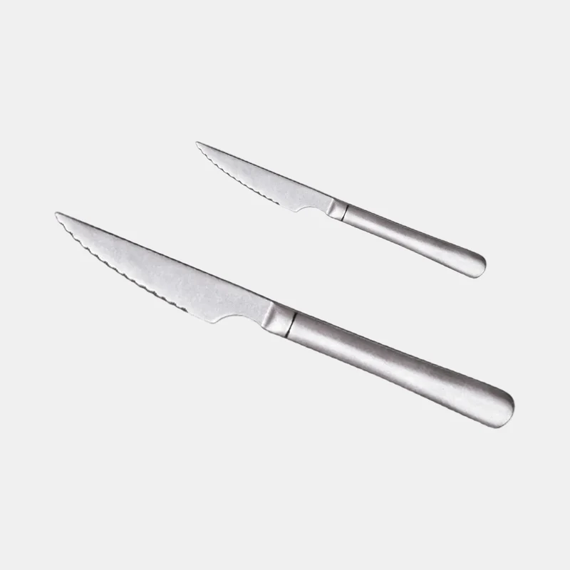Cuchillo chuletero en inox linea vintage. 22 cm - 12 Uds.