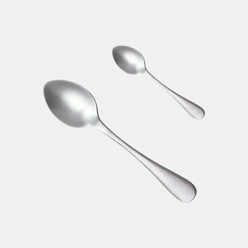 Cuchara de postre en inox linea vintage. 17 cm - 12 Uds.