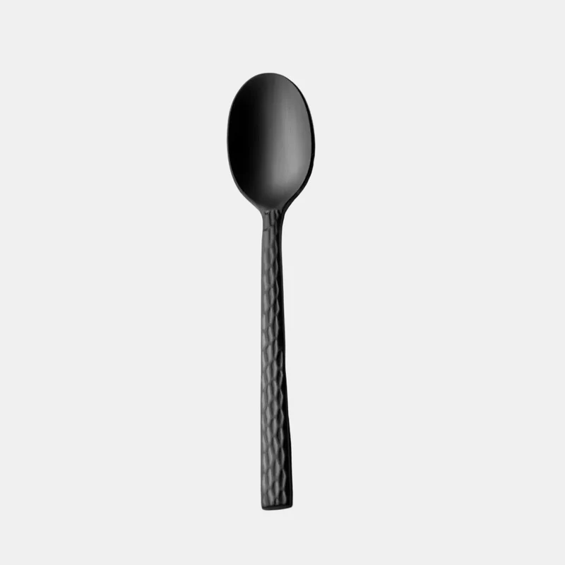 Cuchara cafe olive matt black. 11.2 cm - 12 Uds