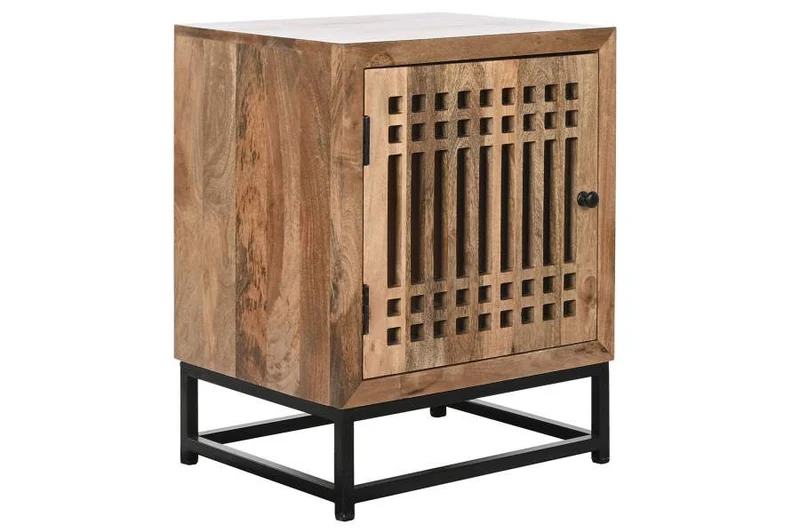 MESITA DE NOCHE MANGO CRISTAL 50X40X65 LISTONES