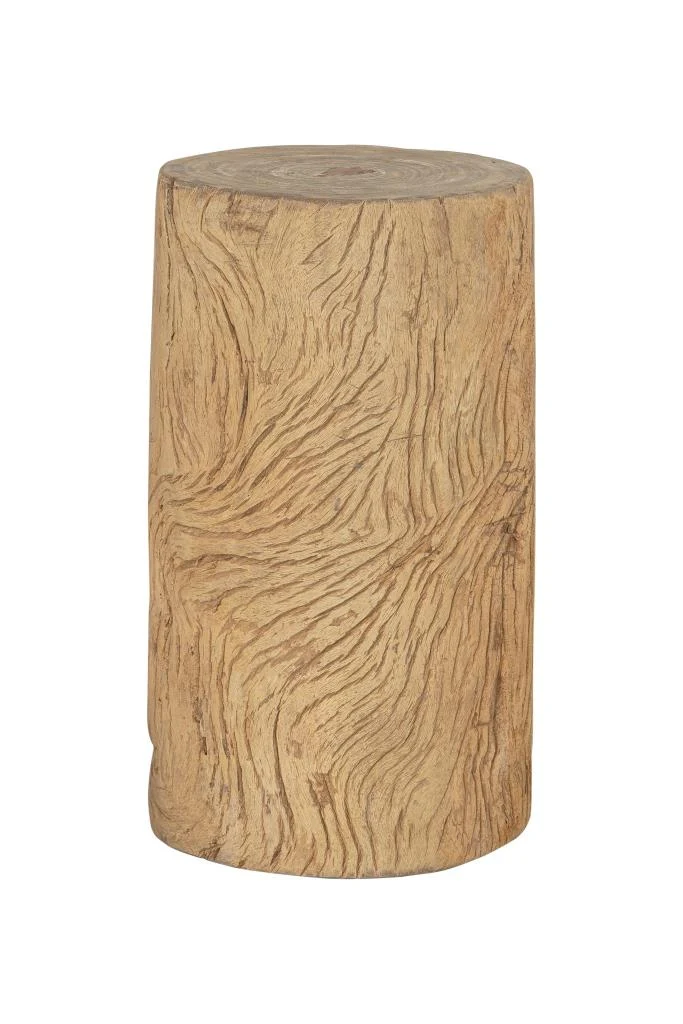 PEDESTAL MADERA RECICLADA 33X33X66