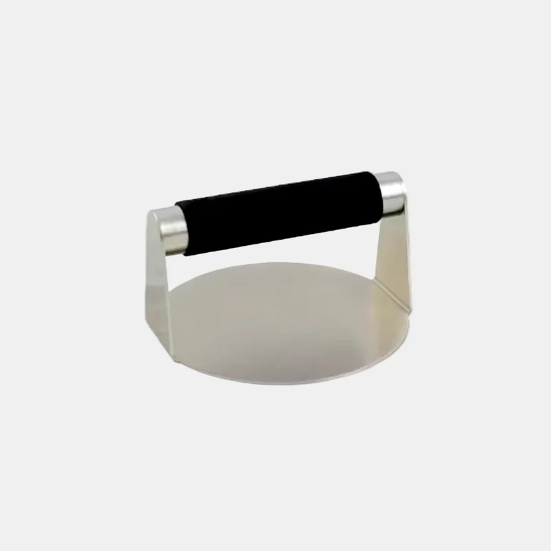 Prensa para hamburguesas inox con mango antideslizante. 14 cm - 1 Ud.