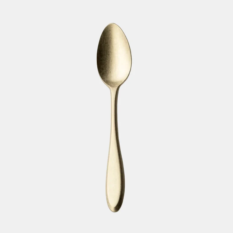 Cuchara moka Alejandria Champagne. 11 cm - 12 Uds.