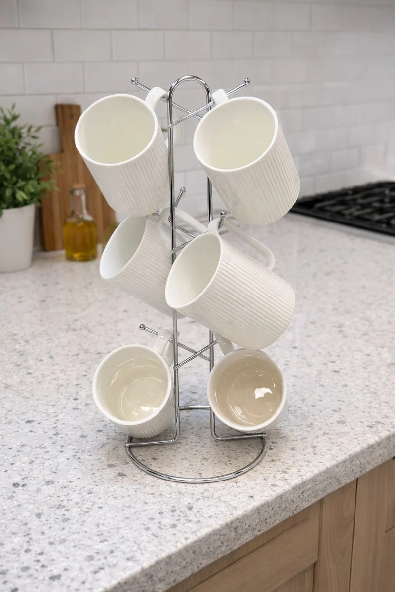 Kupa Seti Metal Standlı – 6 Parça