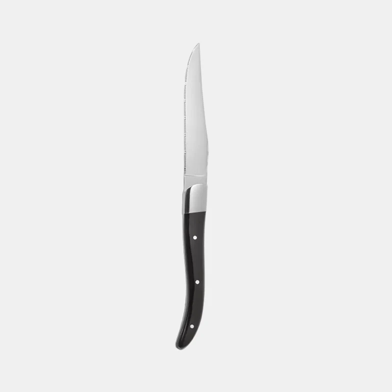 Cuchillo chuletero ACR Negro. 22.5 cm - 6 uds.