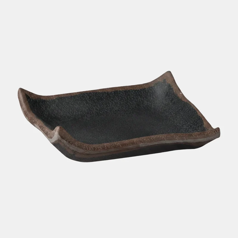 Bandeja Marone melamina 14,5 x 14,5 x 2 cm - 1 Ud.