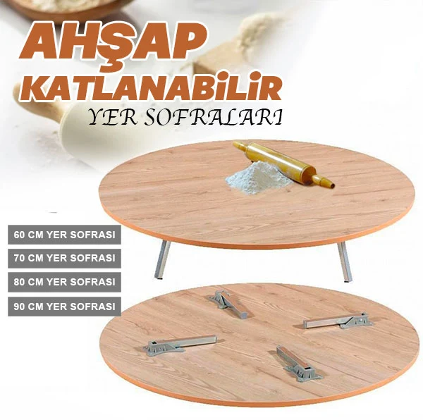 70 CM Vloertafel met poten-Yer Sofrası