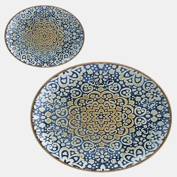Bandeja oval porcelana Alhambra. Varias medidas y unidades.