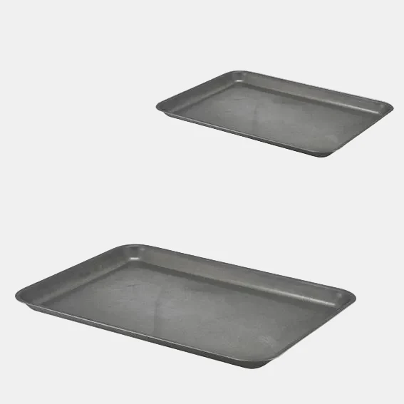 Bandeja de acero inox vintage estilo americano. Varias medidas y unidades