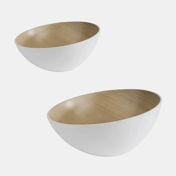Bowl sesgado de melamina para buffet Frida. ø28,5 x 14 cm 2,6 L. Varios colores - 1 Ud.