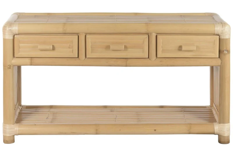 CONSOLA BAMBU RATAN 140X52X75 NATURAL