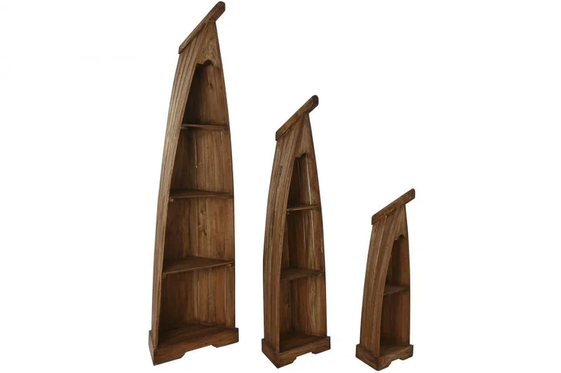 ESTANTERIA SET 3 CAOBILLA 56X42X200 NATURAL