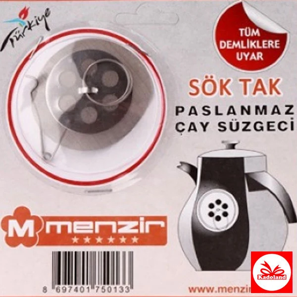 Küçük metal çay süzgeci (içine takilan süzgeç)