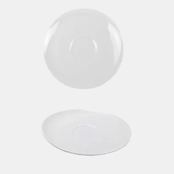 Plato para taza de café Perla Siloxiht blanca ø15,5 cm - 4 Uds.
