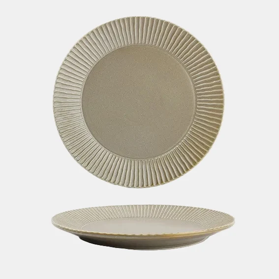 Plato llano de porcelana Aurora. Varias medidas y unidades.