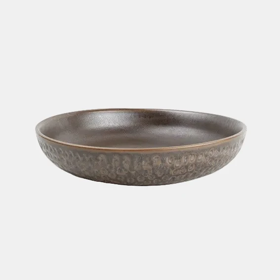 Plato hondo porcelana Brass cobre. ø22 x 4,5 cm - 4 Uds.