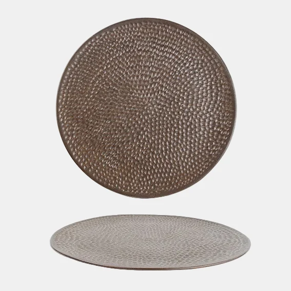 Plato pan porcelana Brass cobre. ø15,5 cm - 4 Uds.