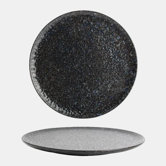 Plato de postre de porcelana Midnight Dusk. ø21 cm - 4 Uds.