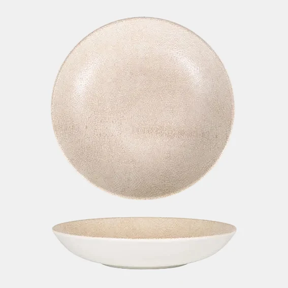 Plato hondo de porcelana Kershef. ø23 x 4 cm 100 ml - 6 Uds.