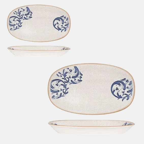 Fuente oval de porcelana Laudum. Varias medidas y unidades